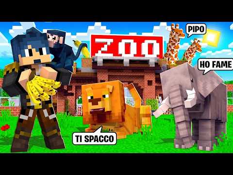 Ho CREATO uno ZOO ma gli ANIMALI PARLANO! - Minecraft thumbnail