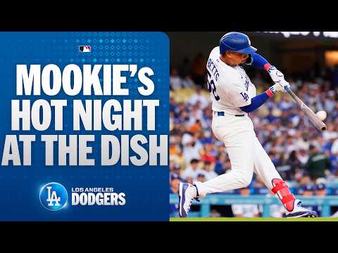 Mookie Betts homers TWICE and collects 3 total hits (5 RBIs) with the Dodgers! | MLB Highlights thumbnail