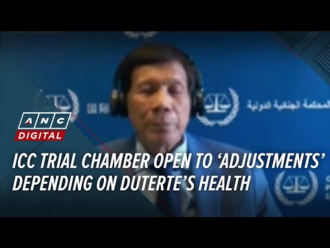 ICC trial chamber open to ‘adjustments’ depending on Duterte’s health | ANC thumbnail