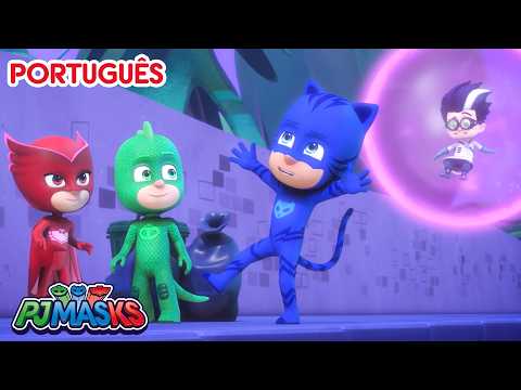 O Plano Cristalino do Romeo 🐱 PJ Masks em Português episódios completos 🦸 Desenhos animados thumbnail