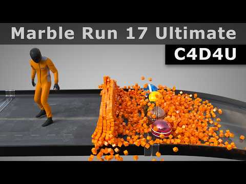 Marble Run Animation #17 Ultimate ⭐ C4D4U thumbnail