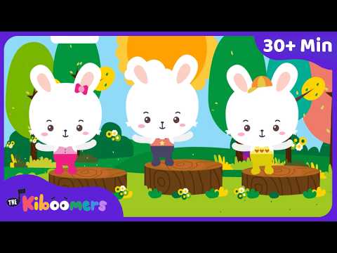 Bunny Hop Dance Party 🐰 | 30 Minutes of Easter Action Songs for Kids | The Kiboomers thumbnail