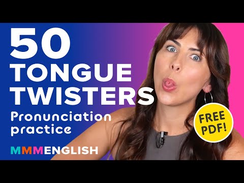 50 TONGUE TWISTERS in English for Pronunciation Practice! thumbnail