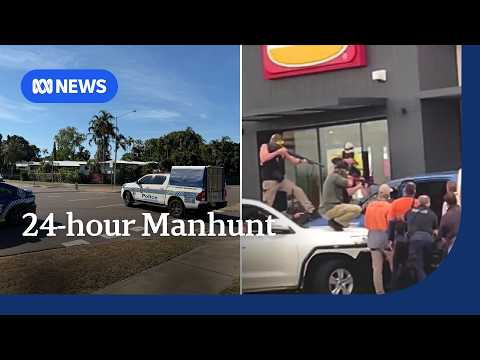 Dramatic arrest of 33yo man wanted for breach of parole over Hungry Jack's incident | ABC NEWS thumbnail