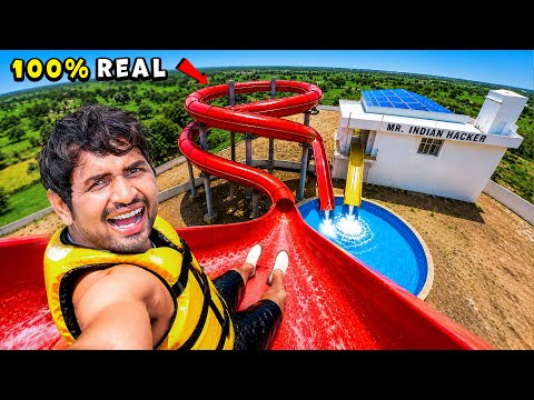 Finally…We Install New Water Slide In Our - Personal Waterpark 😍 | Part-9 | Day 53 thumbnail