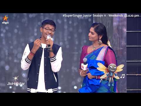 ஆஹா.. அற்புதம் டா விஷ்ணு ❤️? Kadhaippoma Song by #Vishnu ❤️ | Super Singer Junior 11 | Episode Promo thumbnail
