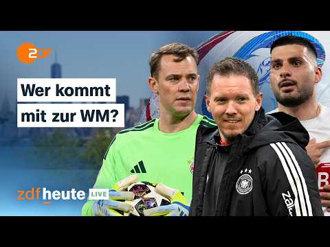 Live: Bundestrainer Nagelsmann verkündet den DFB-Kader für die Weltmeisterschaft | ZDFheute live thumbnail