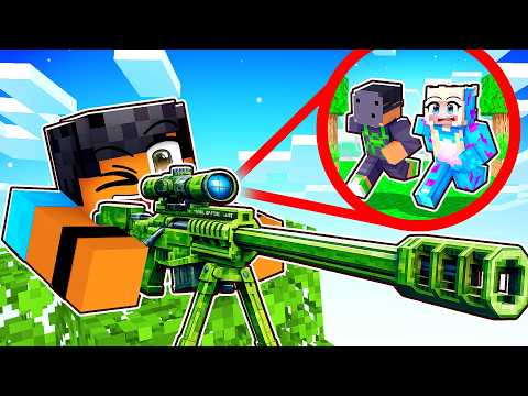 Usei ARMAS REAIS Secretas em um ESCONDE ESCONDE no Minecraft thumbnail