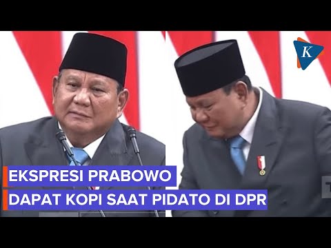 Momen Prabowo Cari Kopi Saat Pidato di DPR, Izin ke Puan Sebelum Minum thumbnail
