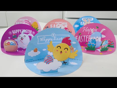 Easy Easter Crafts for Kids: 3D Paper Craft Printables thumbnail