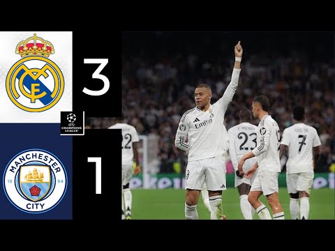 Real Madrid vs Manchester City 3-1 (6-3 Aggregate)| Kylian Mbappé Hattrick! | UCL 2025 Highlights thumbnail