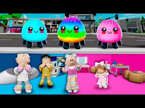 CONSTRUÍMOS UM BUNKER SECRETO PARA SE ESCONDER DOS SQUISHIES MALVADOS no BROOKHAVEN thumbnail