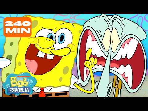 Bob Esponja | 4 horas de Bob Esponja! 🧽 | Bob Esponja em Português thumbnail