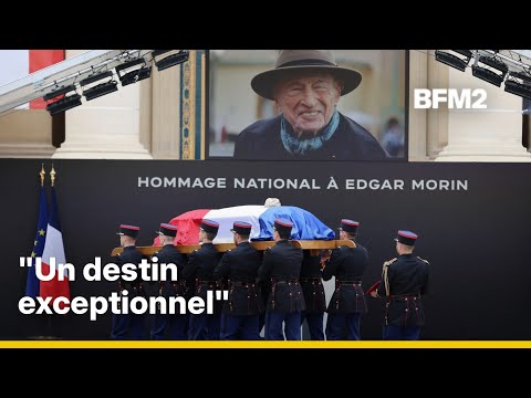 L'hommage national à Edgar Morin aux Invalides thumbnail
