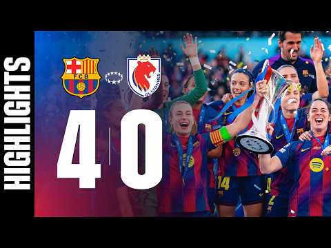 HIGHLIGHTS | FC BARCELONA 4 vs 0 OL LYONNES | UEFA WOMEN'S CHAMPIONS LEAGUE FINAL 🔵🔴 thumbnail