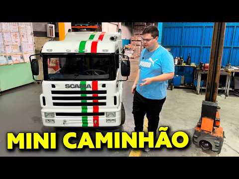 ACHEI UM MINI CAMINHÃO A GASOLINA QUE FUNCIONA DE VERDADE DA SCANIA! thumbnail