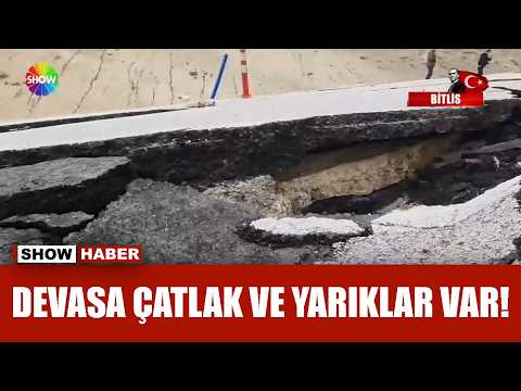 Heyelan yolu delik deşik etti! thumbnail