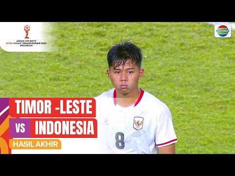Timor-Leste vs Indonesia - Hasil Pertandingan | ASEAN U19 Boys' Bank Sumut Championship 2026 thumbnail