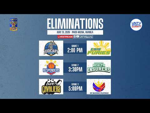 LIVE FULL GAMES: UNTV Cup Season 12 Eliminations at Paco Arena, Manila | May 31, 2026 thumbnail