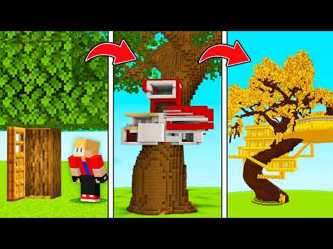 Evolui de CASA NA ÁRVORE POBRE até RICA no Minecraft! thumbnail