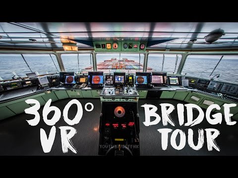 360 Video - Bridge of the 323m Mega Ship (LG 360 VR CAM) thumbnail