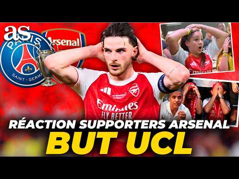 🚨 COMPILATION: réactions des supporters d’ARSENAL aux buts et tirs au but vs PSG 😱🔥 | finale LDC thumbnail