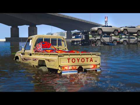فزعه راعي الشاص لسحب قاطرة التسيلا التي غرقت في السيل والوزير يكرمه لكن.. || فلم قراند 5 thumbnail