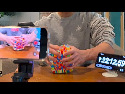 FINALLY!!! 17x17 Rubik’s Cube Solved in Under 1 Hour 30 Minutes! thumbnail