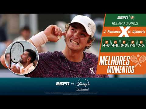 DIFÍCIL NÃO SE EMOCIONAR! JOÃO FONSECA BATE DJOKOVIC EM VIRADA ÉPICA E FAZ HISTÓRIA EM ROLAND GARROS thumbnail