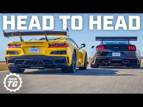 Corvette ZR1 vs Ford Mustang GTD: Against The Clock! | 4K thumbnail