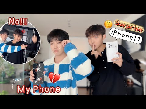 Breaking Boyfriends Phone After A Heated Argument 💔😢Then Surprising Him With A New iPhone 17 *PRANK* thumbnail