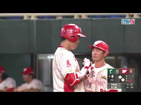 05/19 台鋼 VS 味全 八局下，李凱威生涯200打點出爐！龍隊安打串聯，靠著李凱威關鍵安打帶回兩分，率先拿下分數 thumbnail