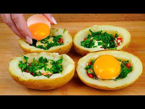 Few people know this potato recipe! Baked potatoes with egg. A quick and delicious dinner! thumbnail