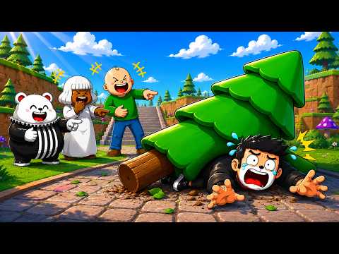 ต้นไม้ล้มทับ..แต่เพื่อนยืนขำ 🌲 Roblox thumbnail