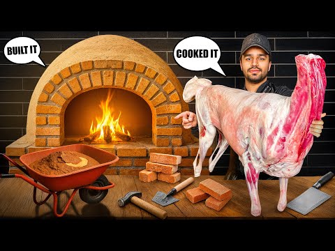 I Built a Giant Traditional Tandoor & Cooked a Whole Lamb Inside🔥🤠🔪 thumbnail