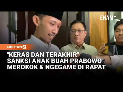 Gerindra Jatuhkan Sanksi Anggota DPRD Jember Merokok & Ngegame Saat Rapat: Keras & Terakhir|Liputan6 thumbnail