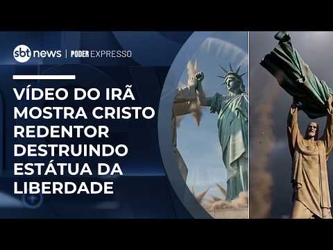 Vídeo do Irã mostra Cristo Redentor destruindo Estátua da Liberdade | #PoderExpresso thumbnail