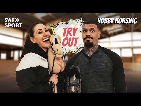 Reiten ohne Pferd?! Hobby Horsing ? ? | TryOut mit EMMVEE x Jasmin Gnu | SWR Sport thumbnail