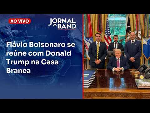 Flávio Bolsonaro se reúne com Donald Trump na Casa Branca | JORNAL DA BAND - 26/05/2026 thumbnail