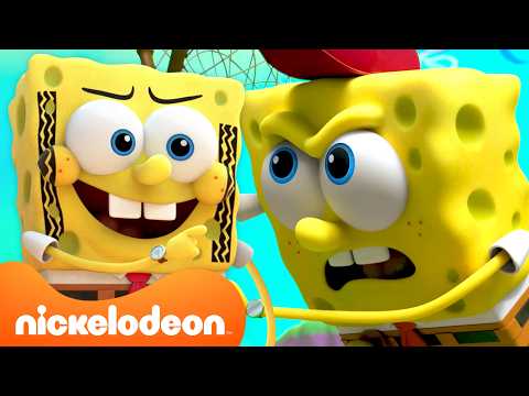 Kamp Koral | 60 minutos dos momentos mais corajosos no Kamp Koral! ⛺️ com Bob Esponja | Nickelodeon thumbnail