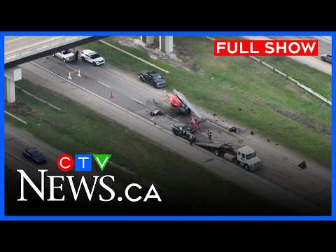 Man dead after crashing into boom lift with worker in it | CTV News Edmonton at Six for May 28, 2026 thumbnail