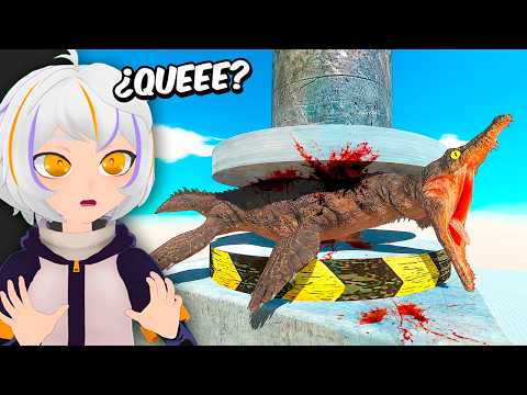 DINOSAURIOS vs MAQUINA MORTAL EPICA BATALLA | ChuyMine REACCIONA a Animal Revolt Battle Simulator thumbnail