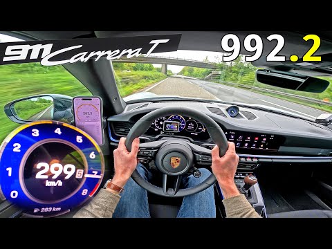 2026 Porsche 911 Carrera T 992.2 // 299KMH on AUTOBAHN thumbnail