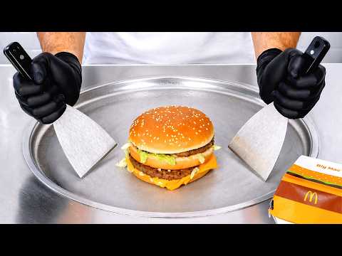 McDonald's Big Mac - Ice Cream Rolls | ASMR thumbnail