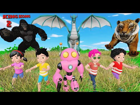 Rohan Robot Aur King Kong Part 2 | Monster Cartoon | Pagal beta | Desi Comedy Video | Cs Bisht Vines thumbnail