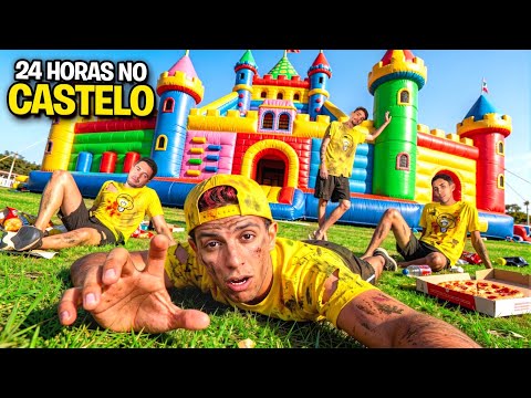 SOBREVIVEMOS NO CASTELO INFLÁVEL POR 24 HORAS *Quem venceu ? thumbnail
