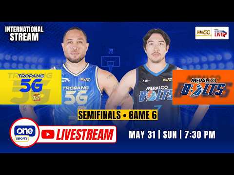 LIVE: TNT vs MERALCO | PBA SEASON 50 COMMISSIONER’S CUP SEMIS | MAY 31, 2026 | INTERNATIONAL STREAM thumbnail