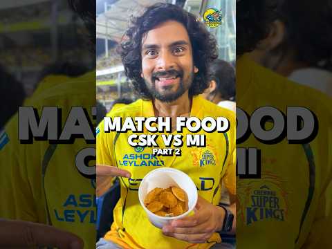 EVERYTHING I ATE AS CSK Beat Mumbai!! ??️ thumbnail