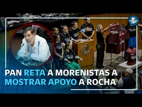PAN reta a Noroña con playeras de “Yo con Rocha” en el Senado thumbnail