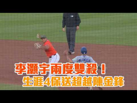 李灝宇兩度雙殺！生涯4保送超越陳金鋒/愛爾達電視20260516 thumbnail